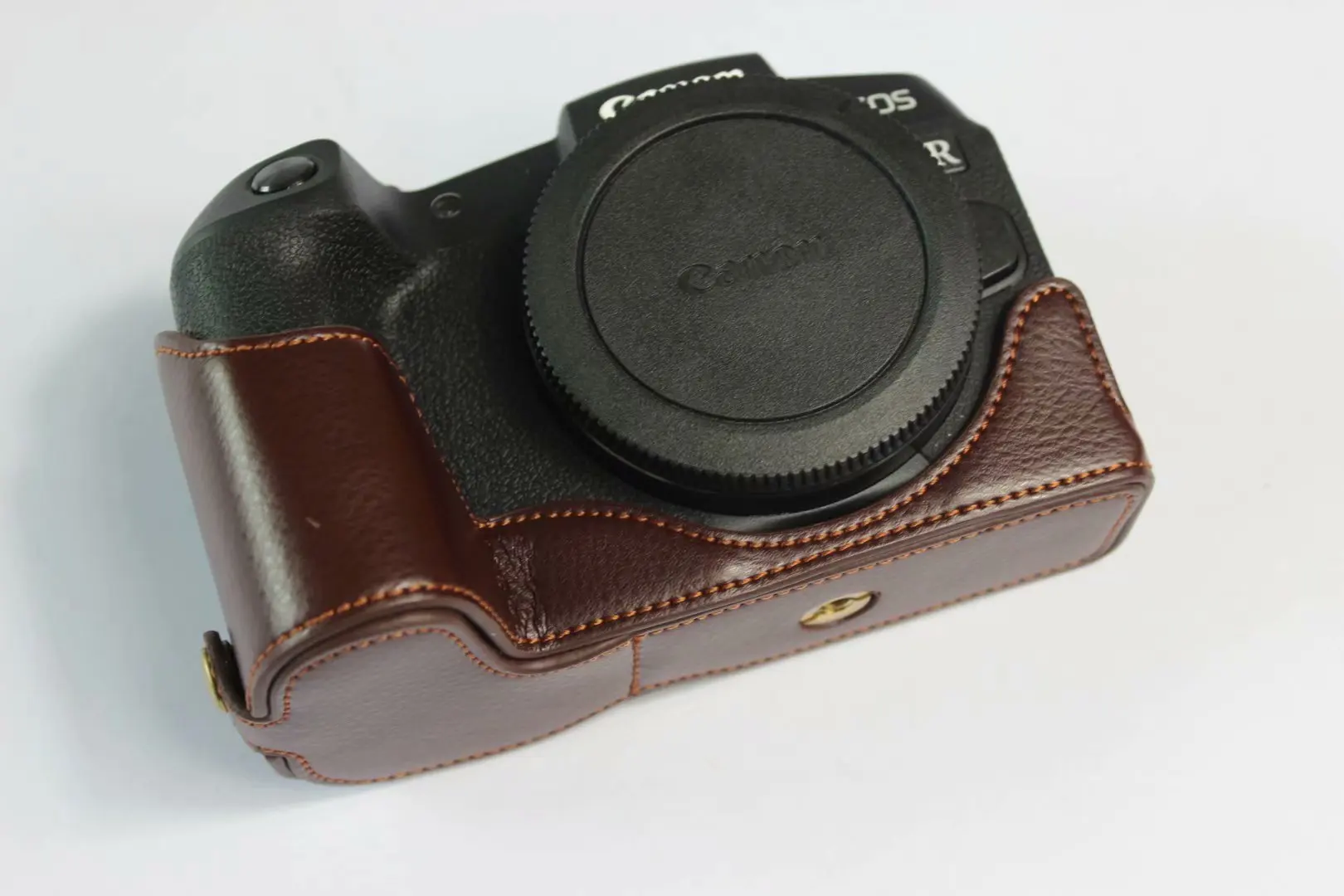 Чехол из натуральной кожи для камеры, сумка на половину тела для Canon EOS-RP, чехол для камеры, ремешок на запястье, профессиональная Нижняя крышка