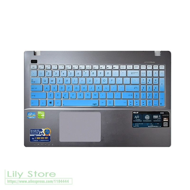 15 дюймовый силиконовый защитный чехол для ноутбука Asus X501U X502U X502C X503 X550C X551 X552E X552V