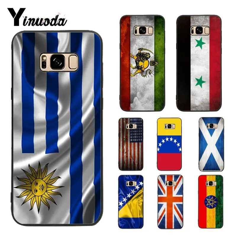 

Yinuoda Flag of UKUSA Venezuela Ethiopia Bosnia Uruguay Iran Syria Scotland Soft Phone Case For Samsung Galaxy S4 S5 S6 S7 S8 S9