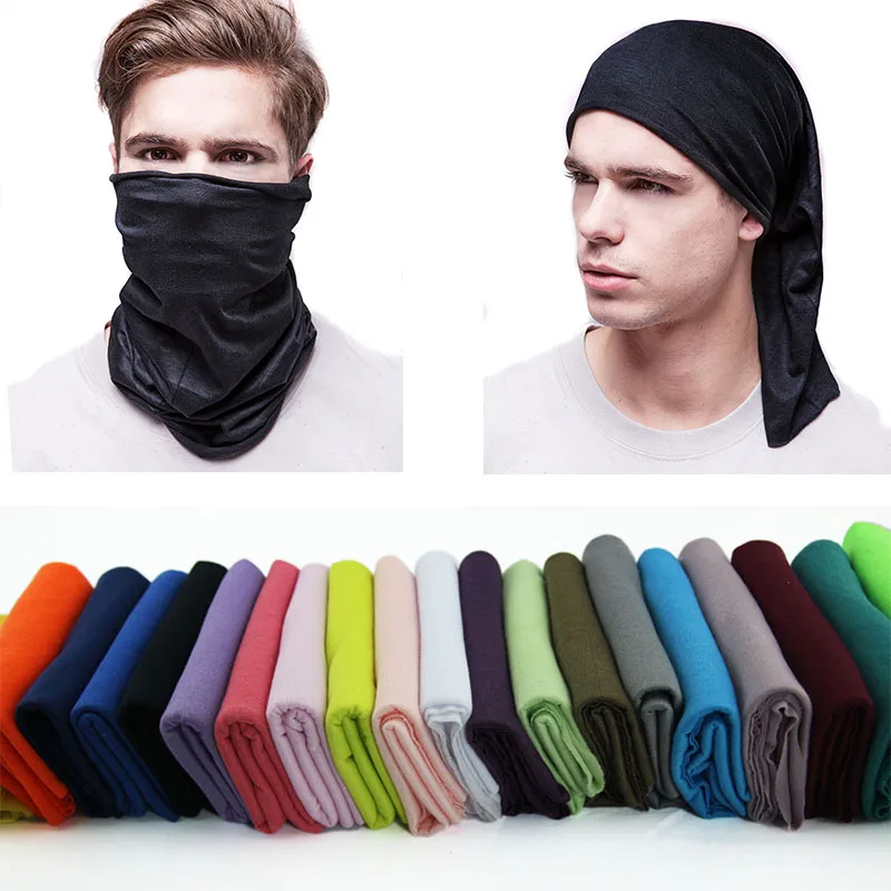 

Hiking Scarf Cycling Cap Multifunction Motorcycle Scarf Headband Seamless Tube Bandanas Solid Bandanas Pure color hip-hop Hat