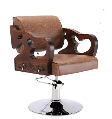 solid wood retro hairdressing chair barber chair barber s hair salon dedicated elevator swivel chair0053 in chaise lounge from furniture on