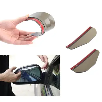 

2Pcs Rear Mirror Rain Board Eyebrow Visor Shade Shield Water Guard For Car Truck Car DIY Tool