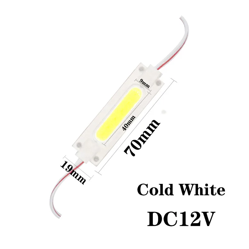 Светодиодный COB светильник, лампочка, чип на плате, светильник ing, желтый, холодный белый, синий, красный, зеленый цвет, DC12V Светодиодный светильник для DIY билборда