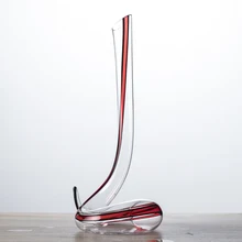 Бессвинцовое Стекло Форма Змеи вина Графин декоративный черный и красный аэратор Carafe посуда для бара принадлежности аксессуары