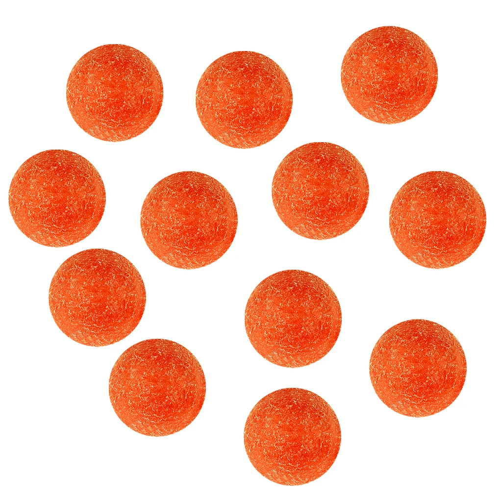 12 шт. 36 мм оранжевые мини футбольные мячи, футбольные мячи, сменные настольные футбольные мячи, сделанные из экологически чистого пластика