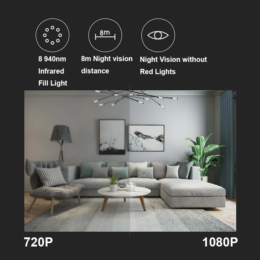  Original Xiaomi Aqara Smart Camera 1080P G2 Gateway Zigbee Linkage IP Wifi Webcam Cloud Security Sm