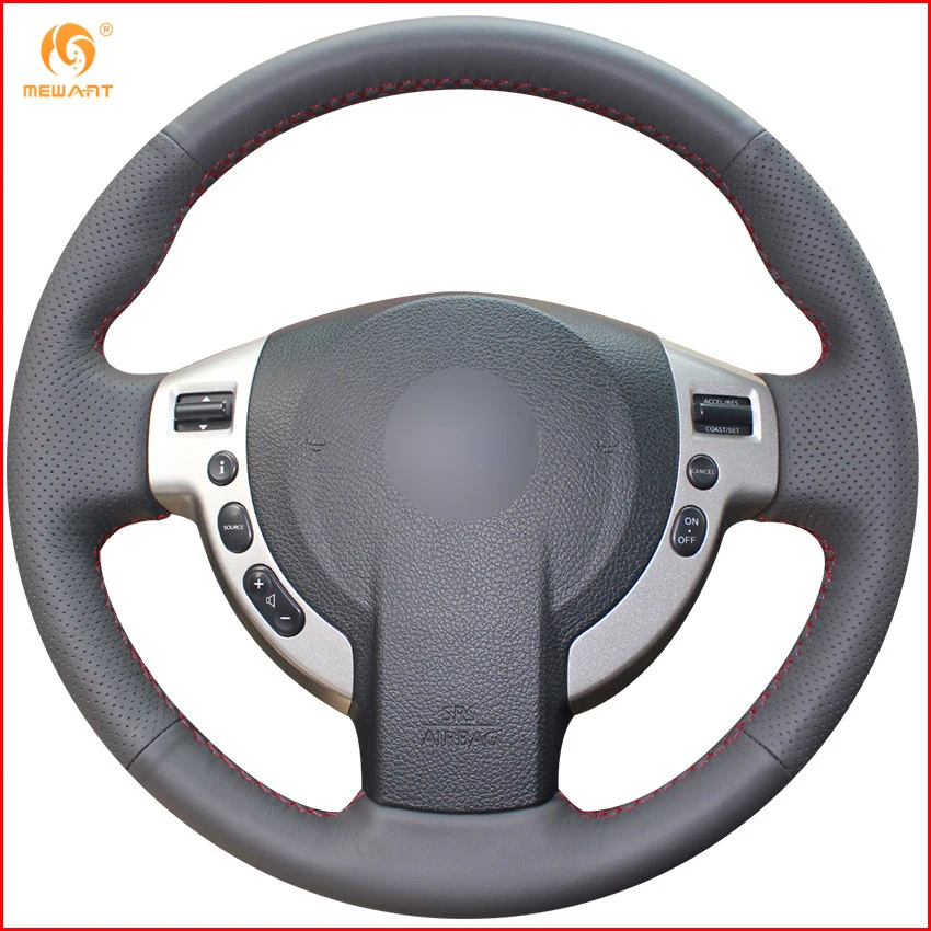 Buy MEWANT Black Artificial Leather Car Steering Wheel