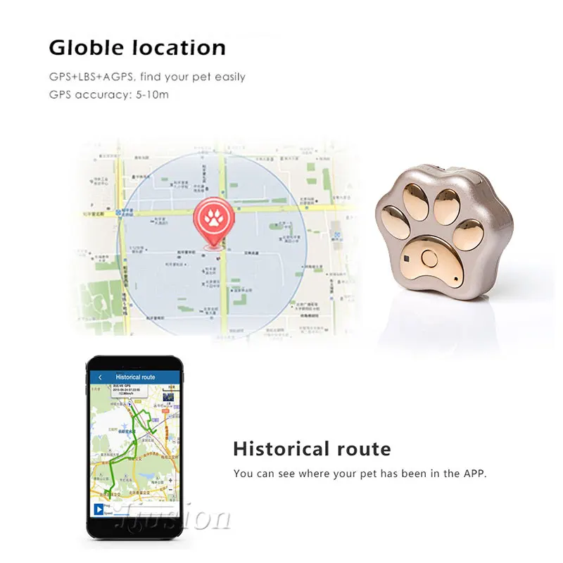V30 Мини gps трекер для домашних животных Wi Fi анти потерянный ошейник собак и кошек