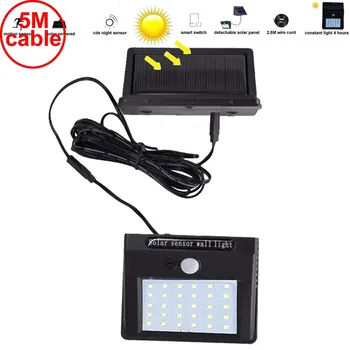 

30 led 500lm solar light split mount pIR motion 3 senser LED Solar Lamp Garden Mo IP new 2018 ar street wall indoor lamp bulb st