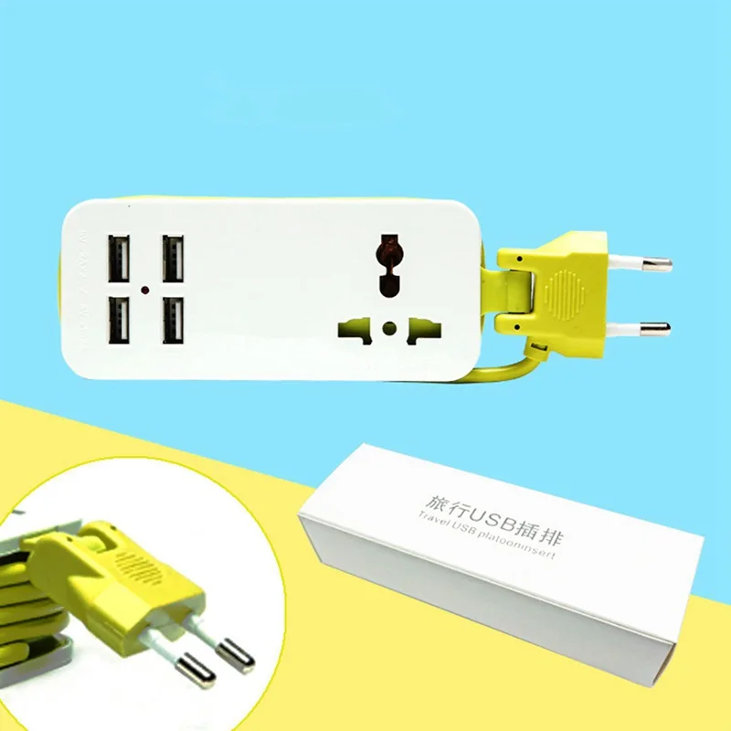 

Extension Electrical Socket Portable Charging Ports USB Travel Household Power Strip Electrical Socket Power Sockets Smart Cha