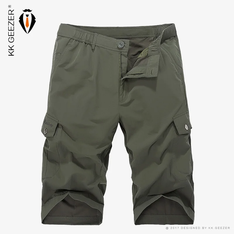 2017 Waterproof Pocket Quick drying Casual Shorts Military Men Pure Wear Breathable Shorts Army