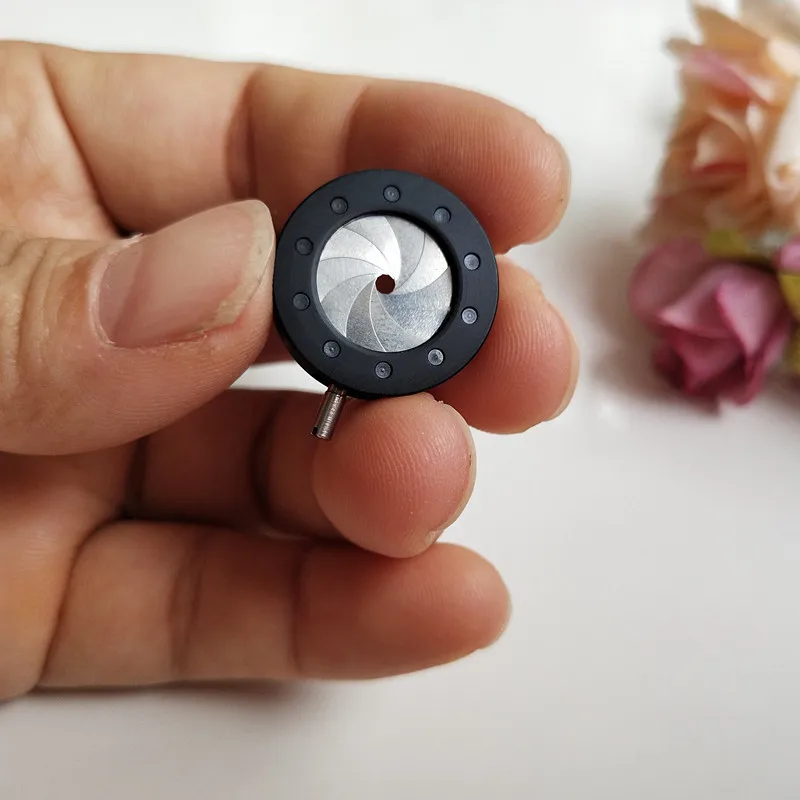 

50pcs 1-12mm Sliver Leaf Amplifying Metal Zoom Optical Iris Diaphragm Aperture Condenser for Digital Camera Microscope Adapter