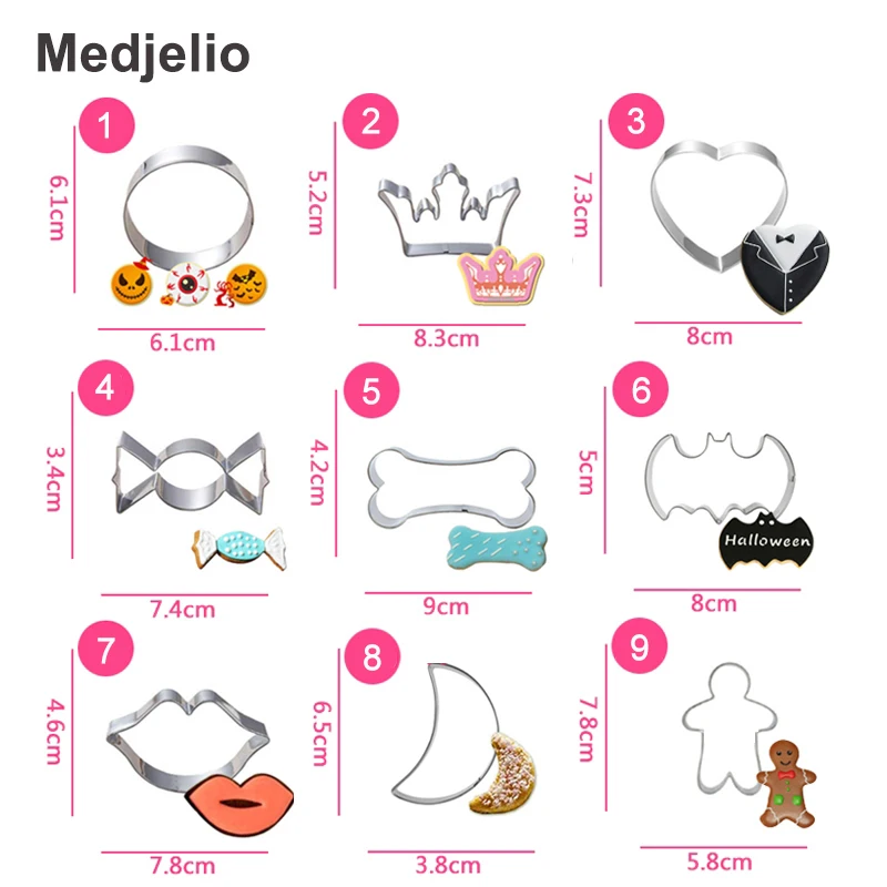 Medjelio 20 шт. Хэллоуин Декор формочки для печенья тыква фонарь кондитерские