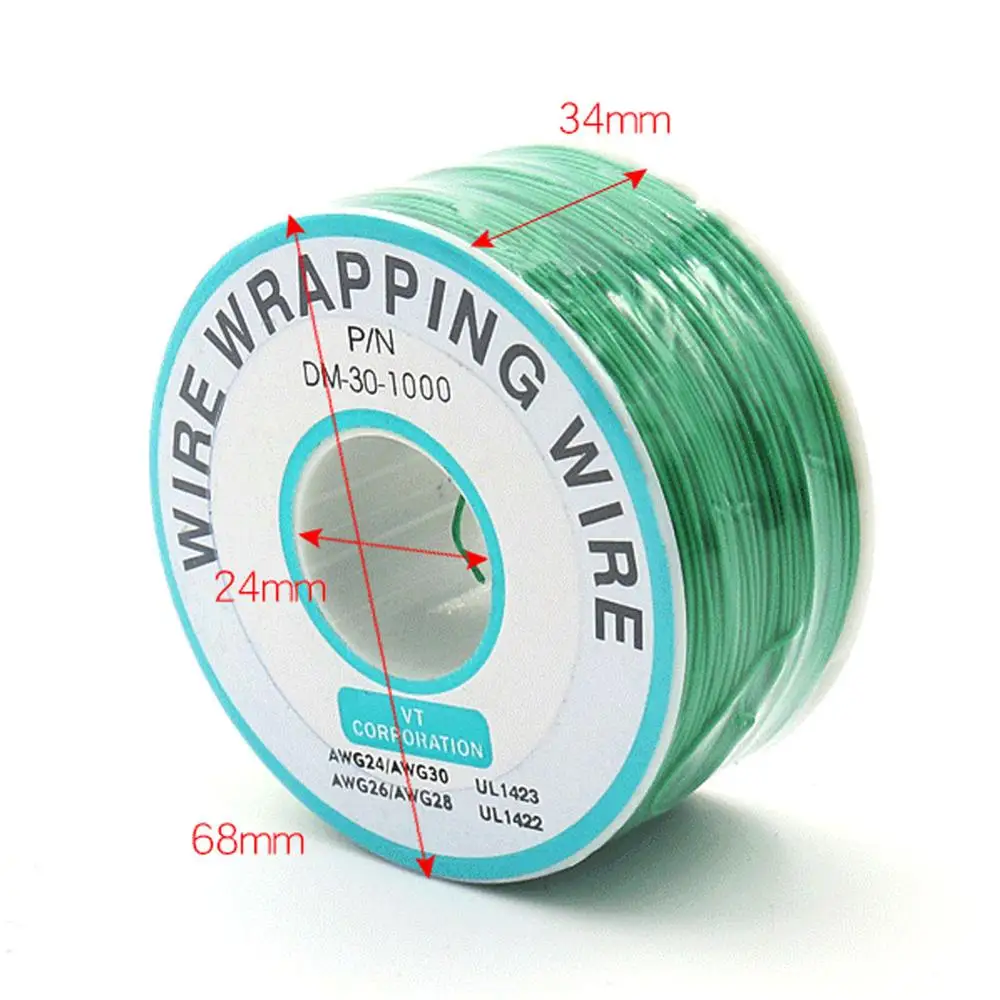 30AWG оберточная проволока OK провод UL1423 электронный луженая медная печатная плата