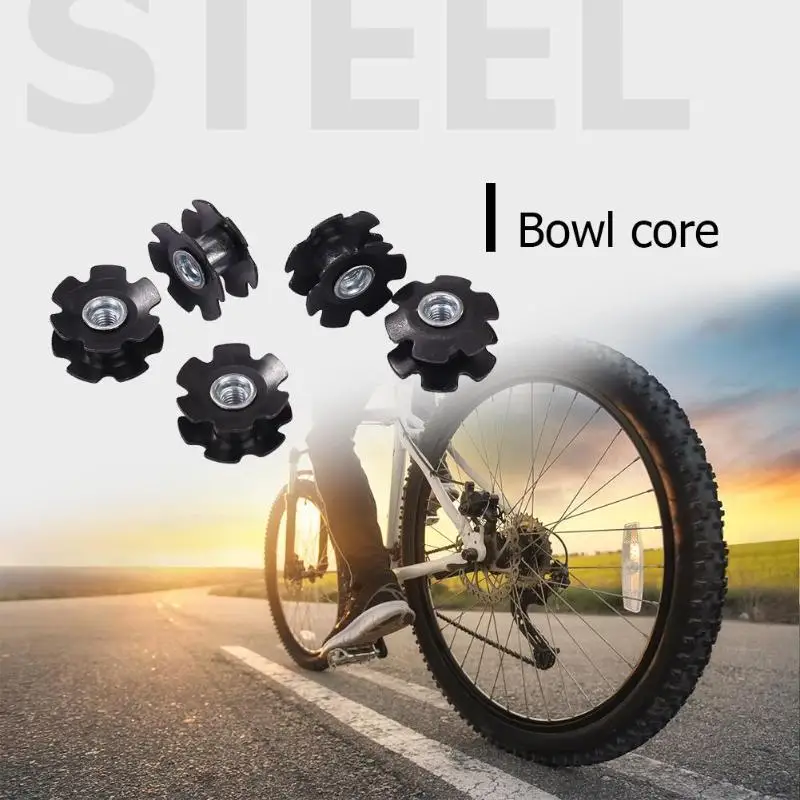 5 шт. Велосипедное углеродное волокно Подсолнух ядро передний винт с резьбой сталь чаша Core наборы для MTB велосипеда Открытый Велоспорт Аксессуары