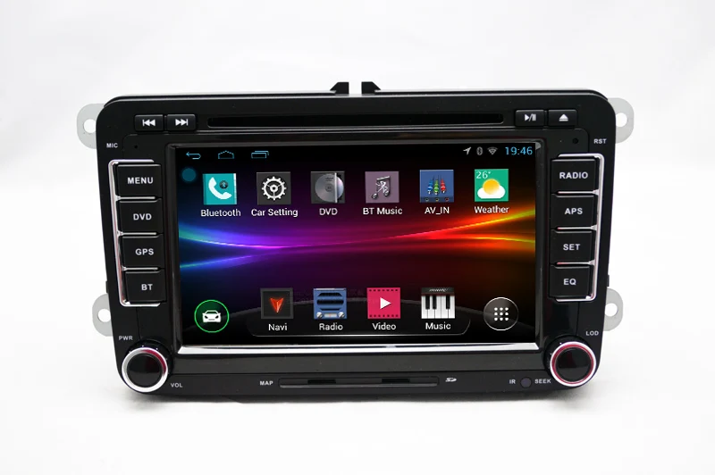 Best SilverStrong 2Din Android9.0 Car DVD Player for Volkswagen PassatB6 B7 for Golf MK5 MK6 Car Android DVD GPS for Vento Radio 65DS 21