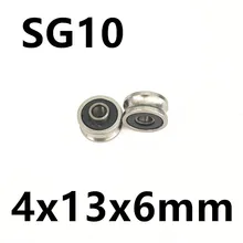 SG10 2RS U Groove pulley ball bearings 4x13x6mm Track guide roller bearing (Precision double row balls) SG10 LFR50/4NPP SG4RS SG10 2RS U Groove pulley ball bearings 4x13x6mm Track guide roller bearing (Precision double row balls) SG10 LFR50/4NPP SG4RS