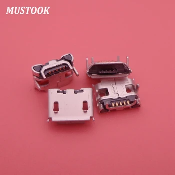 

100pcs/lot mini Micro USB charging port jack connector socket dock plug power For Blackberry 8520 for Lenovo IdeaTab A2109 U018