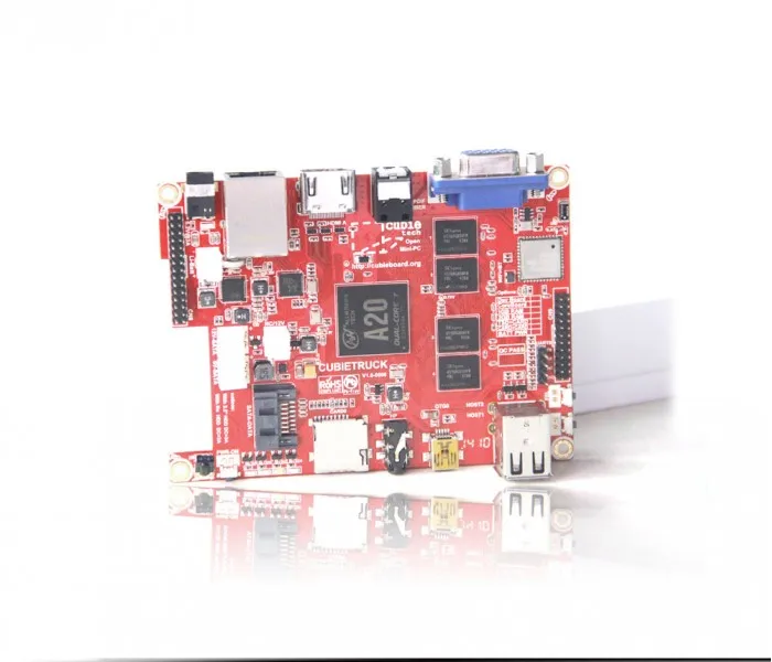 Cubietech Cubietruck Cubieboard 3 двухъядерный A20 плата 2 ГБ DDR3 8G NAND Wifi BT Мини ПК с открытым