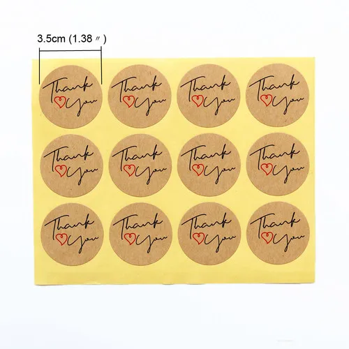 Thank You Печать стикер Единорог лама Русалка Свадебная вечеринка любимые пакеты ручной работы деко бумага точка стикер s упаковка этикетка 108 шт - Цвет: Paper Seal Sticker 6