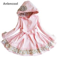 Children clothing pure girls sermon brand children's clothing in the long sleeved coat in the spring and autumn new children fas brand children s clothing in the big girl wool coat autumn and winter children s long section of the red double breasted trench