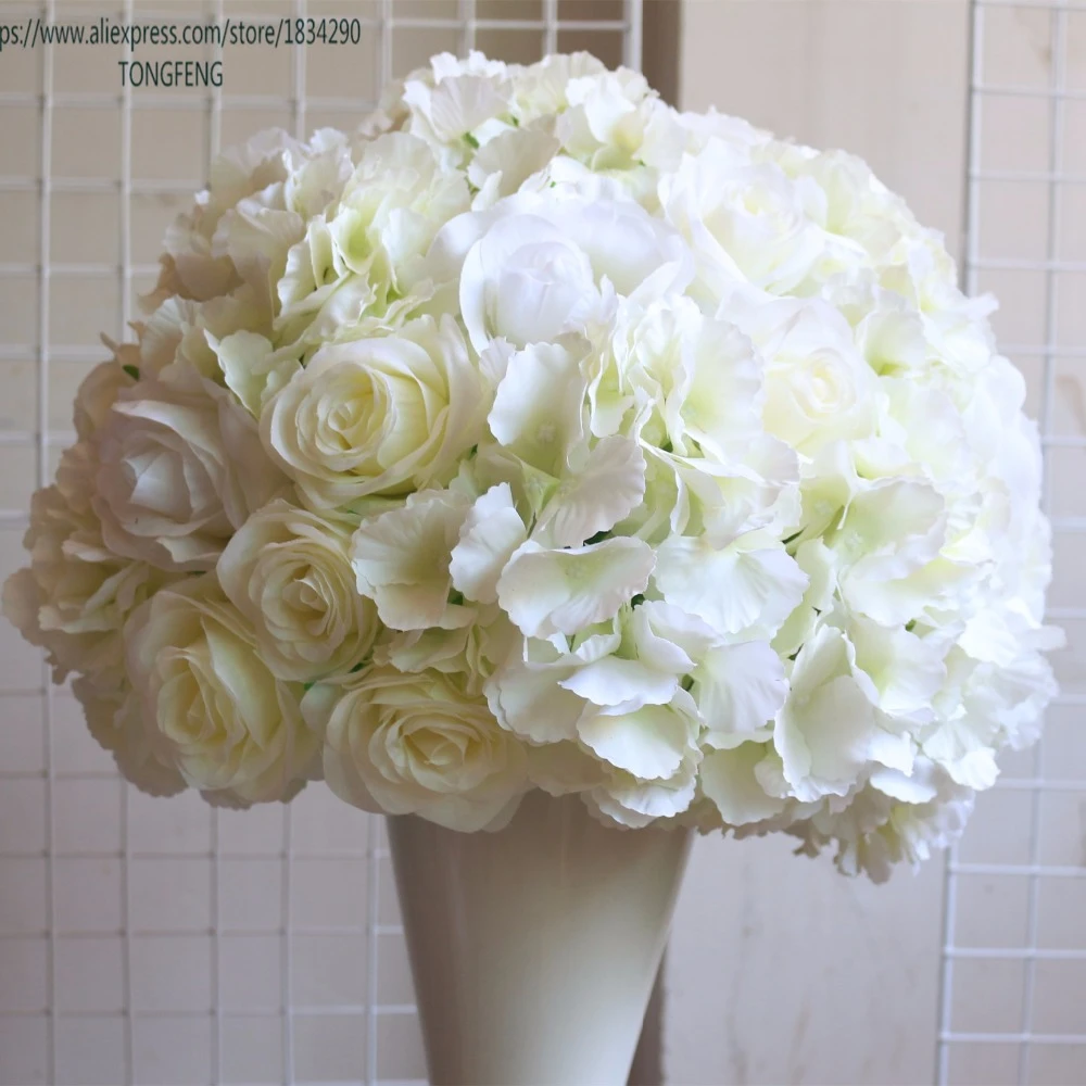 Tongfeng 40cm Wedding Decoration Road Lead Artificial Flower Ball Wedding Table Centerpiece Flower Runner Wedding Flower Ball Wedding Ball Weddingcenterpiece Flower Aliexpress
