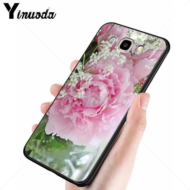 Yinuoda розовый цветок пион на вазе мягкий чехол для телефона Samsung Galaxy j2prime j4plus j6plus j7