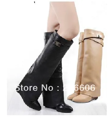 tall fold over boots