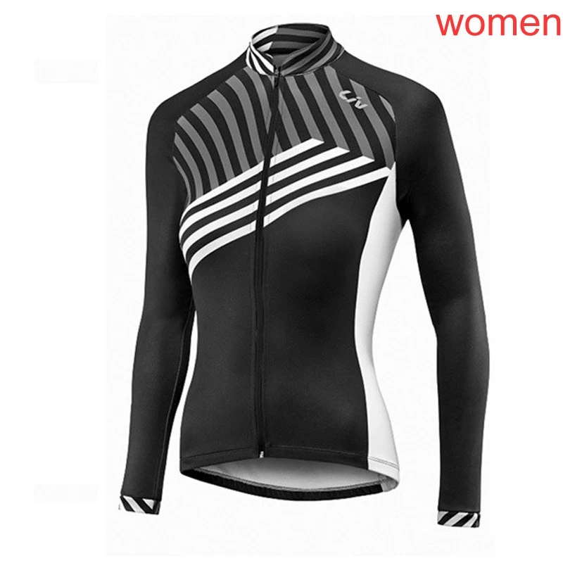 LIV весна/осень для женщин с длинным рукавом Одежда для велоспорта Велоспорт Джерси Комбинезон спортивный комплект дышащая быстросохнущая Mujer - Цвет: 9Q