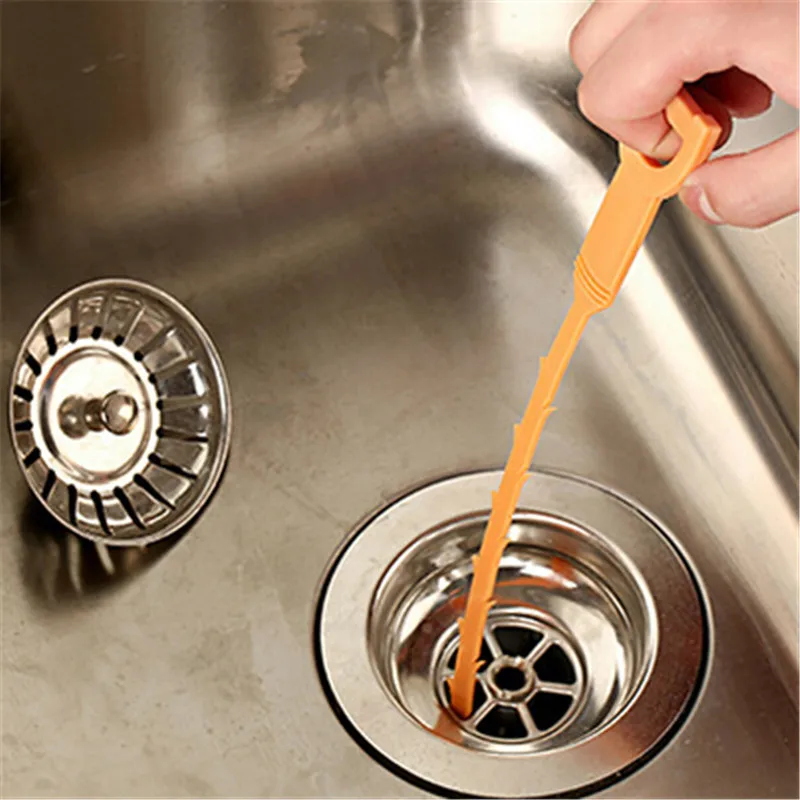

Sink cleaning hook bathroom floor drain sewer dredge device small tools Creative Home Drop Shipping