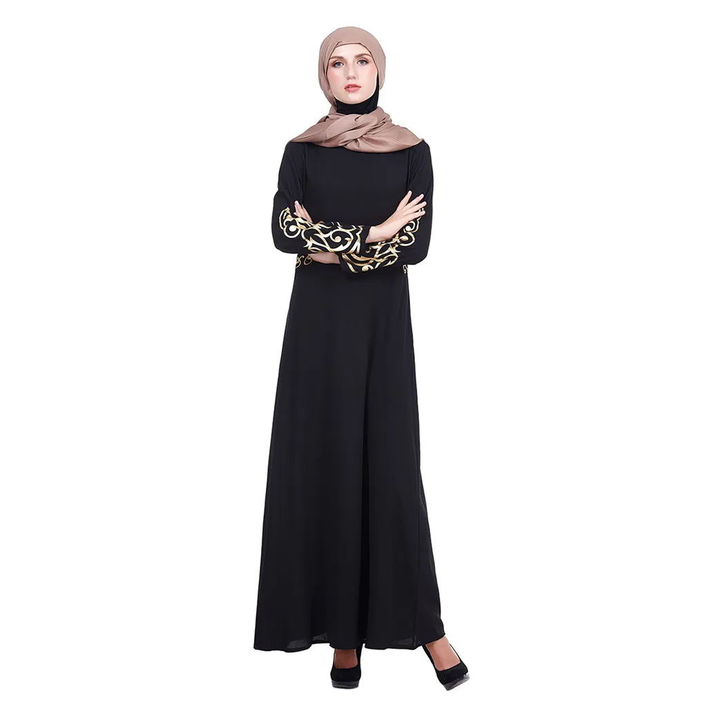 Vetement femme 2019 мусульманских летнее платье Chic Женский Восточный халат Абая тонкий мусульманских Платья для вечеринок кафтан одежда elbise