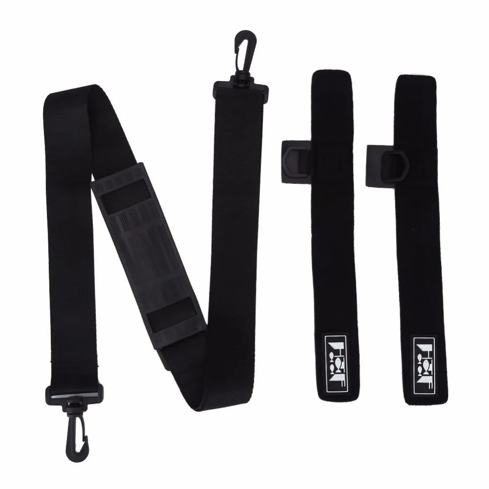 Black 110cm Fishing Rod Pole Holder Belt Carry Strap Sling Band