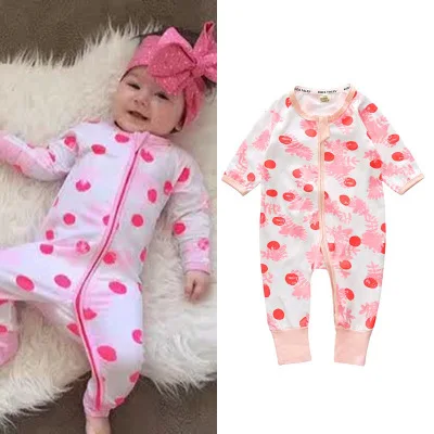 bright baby bodysuits	 Newborn Baby Rompers Mickey Minnie Mouse Dinosaur Spring Autumn Kid Boy Girl Long Sleeve Zipper Infant Even Climb Clothing Tops bright baby bodysuits	