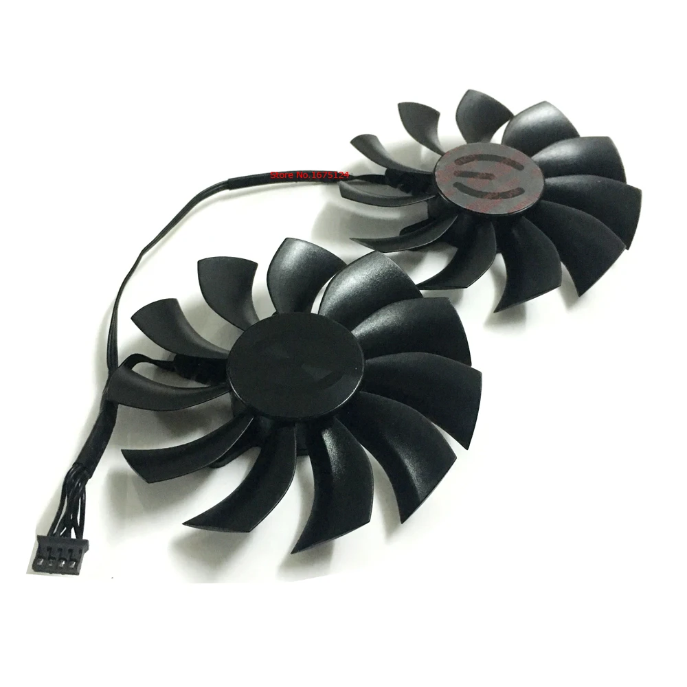 Бесплатная доставка 2 шт./лот 4Pin 85 мм VGA Вентилятор Cooler Видеокарта вентиляторы для