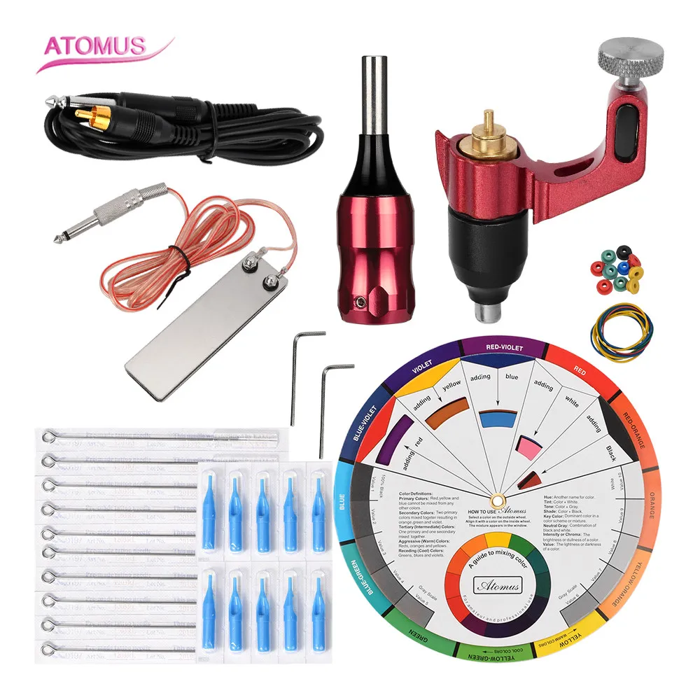 

Kit Maquina Tattoo Tools Tatuar Profesional Gun Tatu Kits Rotary Machine Set Tatuaje Professional For Beginners Tatuajes Tatoo