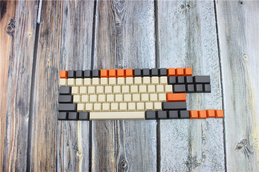 Оранжевый серый 87 Pbt Keycap OME профиль Keycaps пустой набор ключей толщиной 61 104 стандарт для механической клавиатуры Cherry Mx