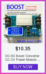 Бустер постоянного тока преобразователь силовой модуль 1,2-24 В Регулируемый вольтметр питания