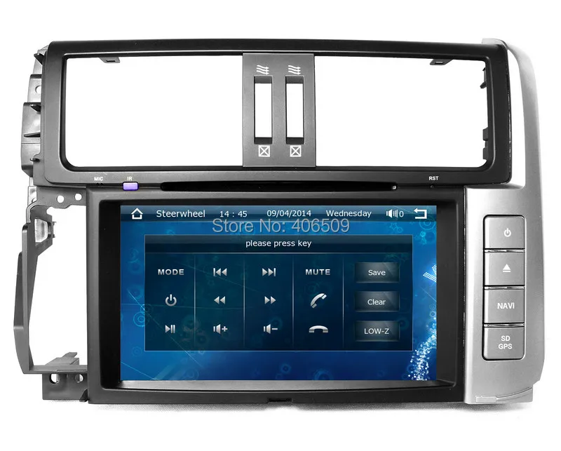 Best 8" Car DVD Player for Toyota Prado 150 Series TX TXL 2010 2011 2012 2013 with GPS Navigation Radio BT USB SD AUX Stereo Audio 4