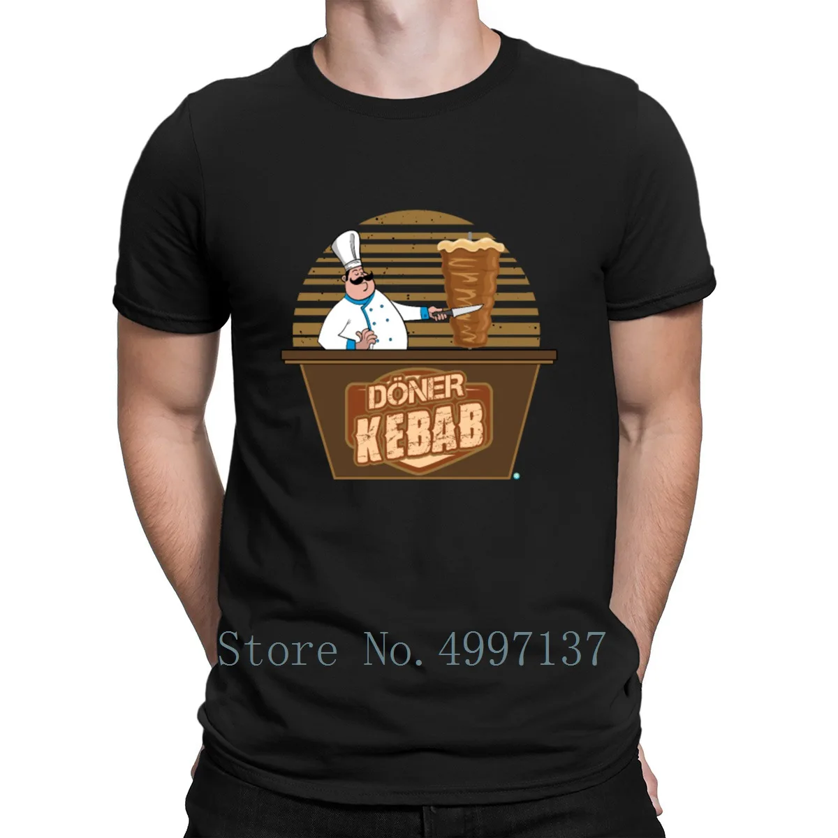 Футболка Doner Kebab с дизайном S-Xxxl известный весенне-осенний Новый стиль формальные