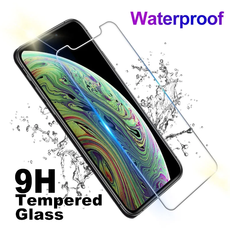 

9H Transparent Tempered Glass For iPhone X XR XS MAX 7 8 4 6 S Plus 11 Pro Max Ultra Thin Front Protective Film Screen Protector