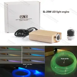 Завод 25 Вт светодиодный оптоволоконного кабеля звездный свет проектора источник света с RGB 24key дистанционный пульт