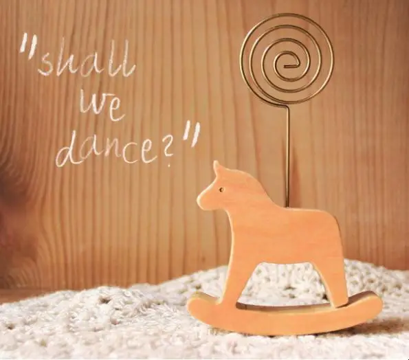 Новая Милая деревянная карточка для размещения в виде животных, держатель для свадебных сувениров(набор из 300 шт