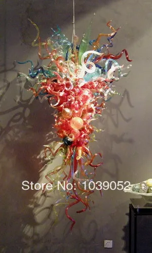 

Elegant Multi Color Hand Blown Glass Modern K9 Crystal Chandeliers