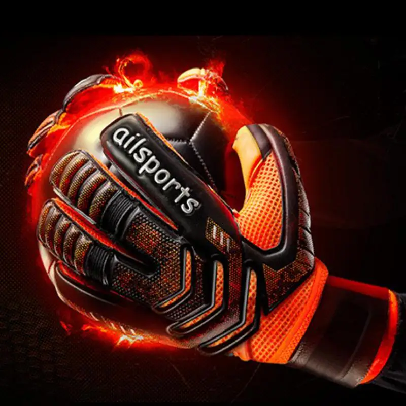 

Professional Goalkeeper Gloves Finger Protection Thickened Latex Soccer Goalie Gloves Football Goal Keepers Gloves For Kids Men