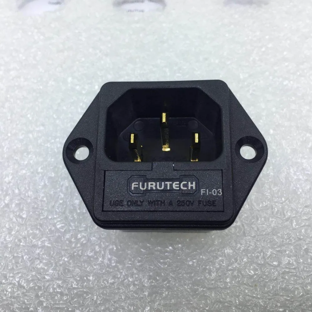 

DIY HIFI FURUTECH FI-03 FI-03 Fused IEC Socket/Connector Gold (G) Plated