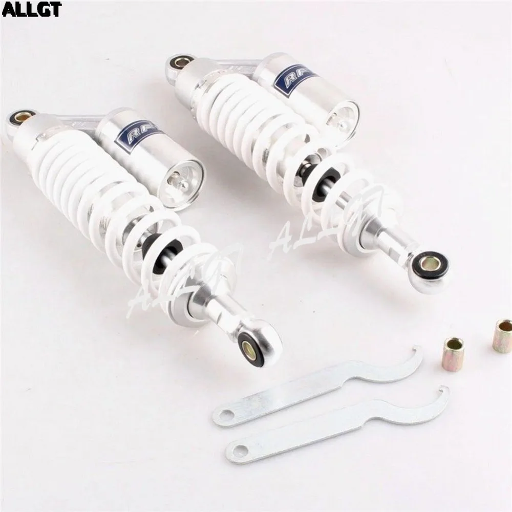 

ALLGT 320mm 12.5" Pair Air Shock Absorbers For Honda Yamaha Scooter ATV Quad White