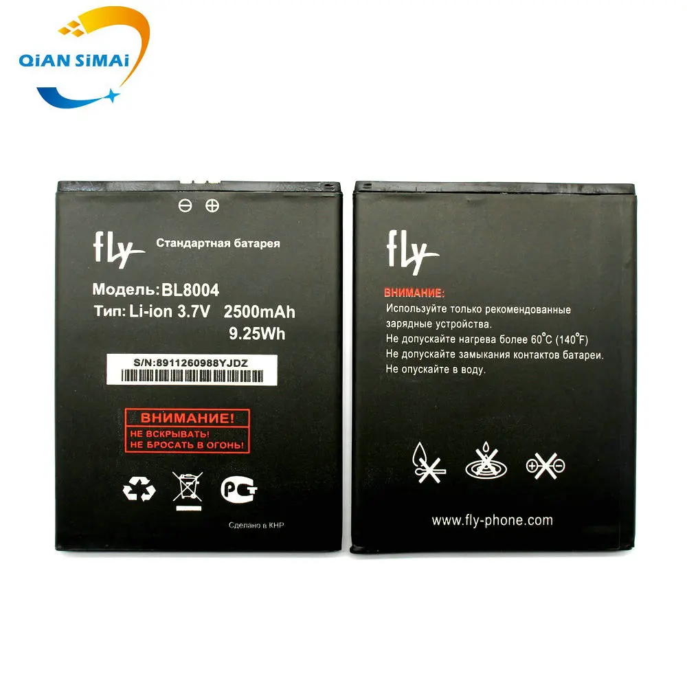 QiAN SiMAi 1 шт. FLY IQ4503 BL8004 2500 мАч Высококачественная новая литий ионная батарея для