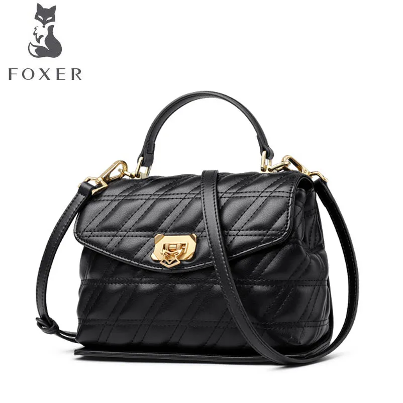 

FOXER brand bag Small fragrance handbag 2018 new fashion women's bag shoulder bag temperament Messenger bag