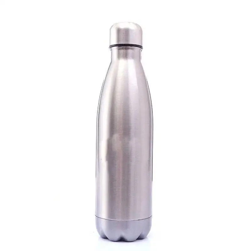 Vieruodis 500 мл бутылка для воды из нержавеющей стали Термос тепловой чашки вакуумная колба Chilly Бутылка для путешествий Изолированная кружка - Цвет: Серебристый