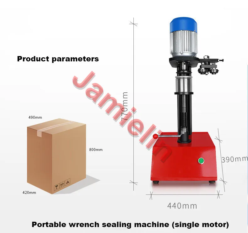 Jamielin электрические банки укупорочные настольные полуавтоматические ручные жестяные банки запечатывания машина банки Seamer